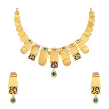 Evara Antique Emerald Necklace Set