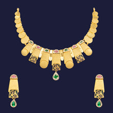Evara Antique Emerald Necklace Set