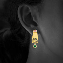 Evara Antique Emerald Necklace Set