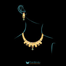 Evara Antique Emerald Necklace Set