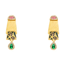 Evara Antique Emerald Necklace Set